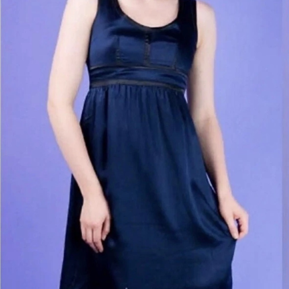 Proenza Schouler For Target Elegant Navy Blue Sleeveless Dress Size 12